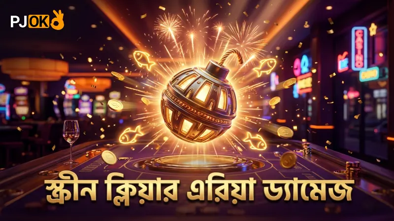 এরিয়া ড্যামেজ বোমার সাহায্যে স্ক্রীন দ্রুত পরিস্কার হয়, খেলার গতি বাড়ে