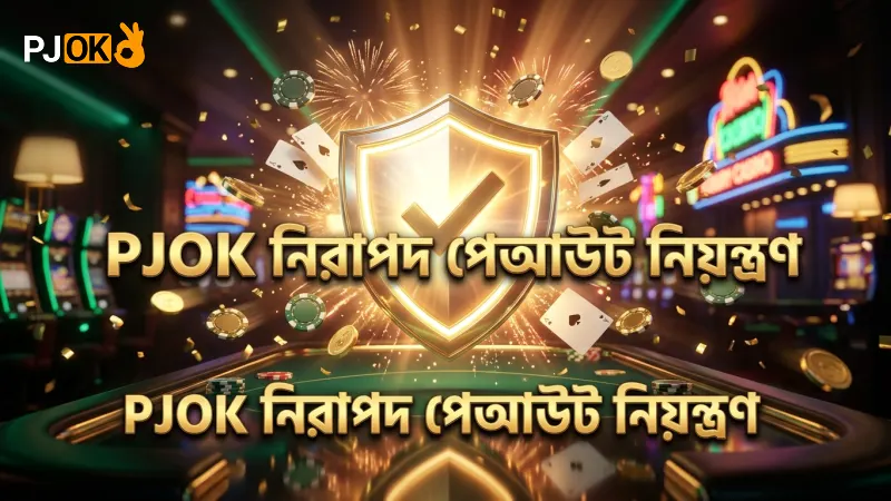 PJOK নিরাপদ পেআউট ও বাজি নিয়ন্ত্রণ নিশ্চিত করে।