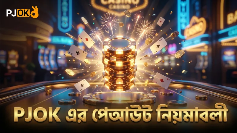 PJOK প্ল্যাটফর্মে পেআউট এবং বাজির নিয়ম স্পষ্টভাবে নির্ধারিত